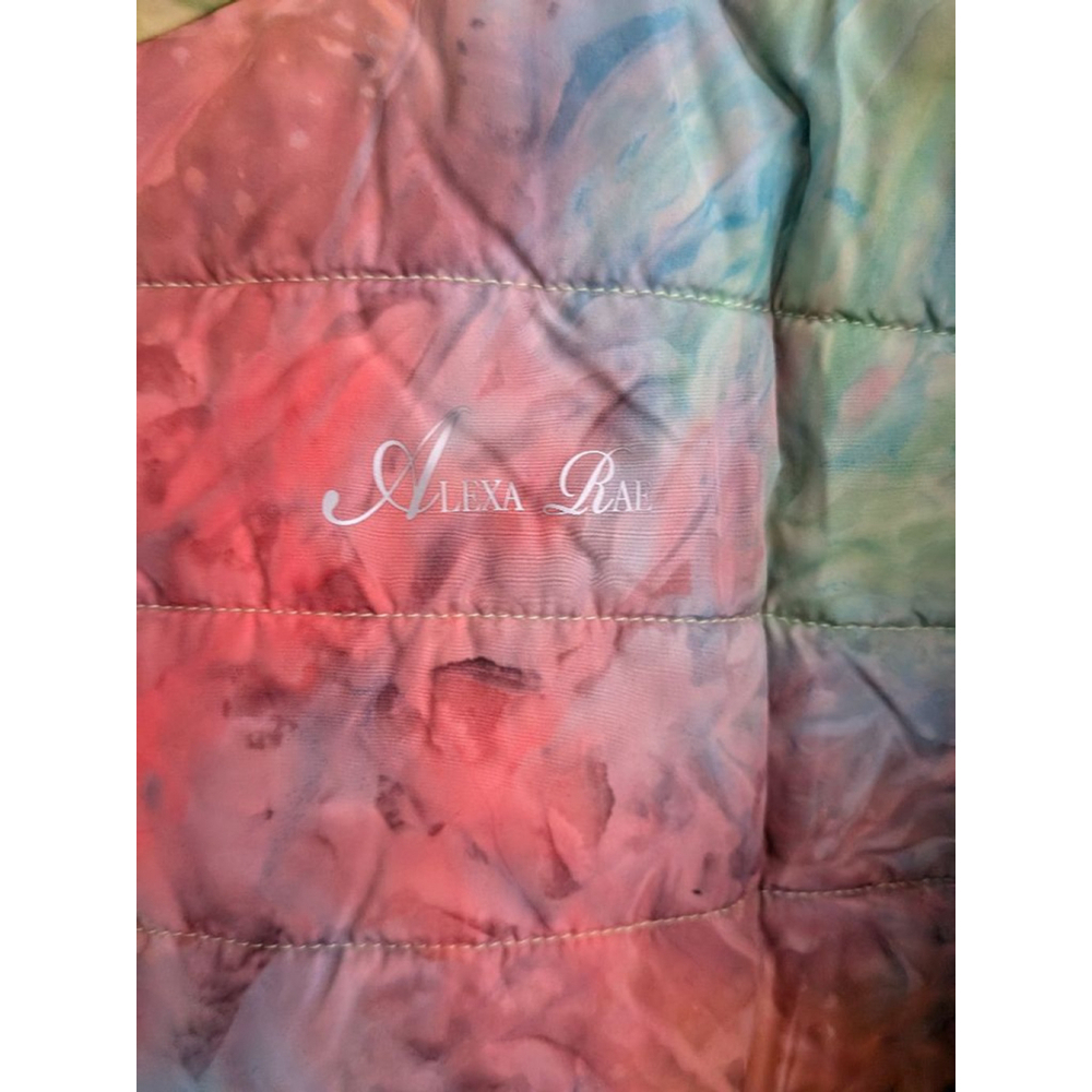 Unisex Juniors Alexa Rae Puffer Jacket XL (18) Multi-color Tie-Dye - Picture 7 of 7